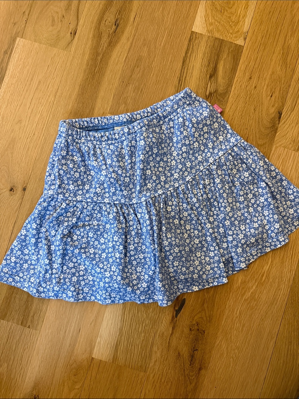 Jojo Maman Bebe Girls Blue and White Floral Skort